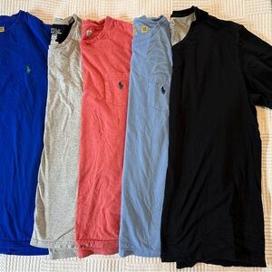 Set of 5 size XL Polo by Ralph Lauren Men's Multi-Color T-Shirts